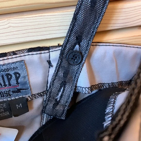 NWT Tripp NYC Cream Black Lace Corset Bodysuit Size Medium - Picture 7 of 11